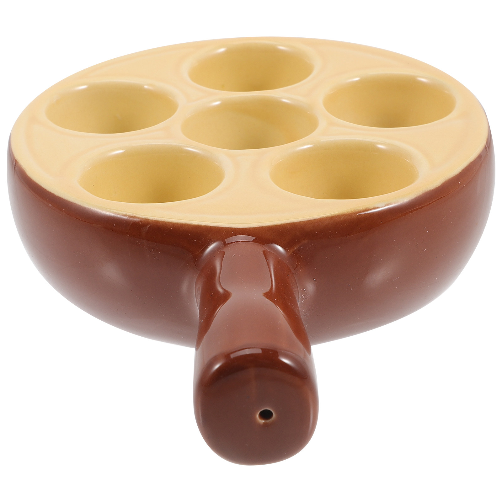 Takoyaki Grill Plate - Keramik-Schneckenschale mit 12 Fächern zum Backen,