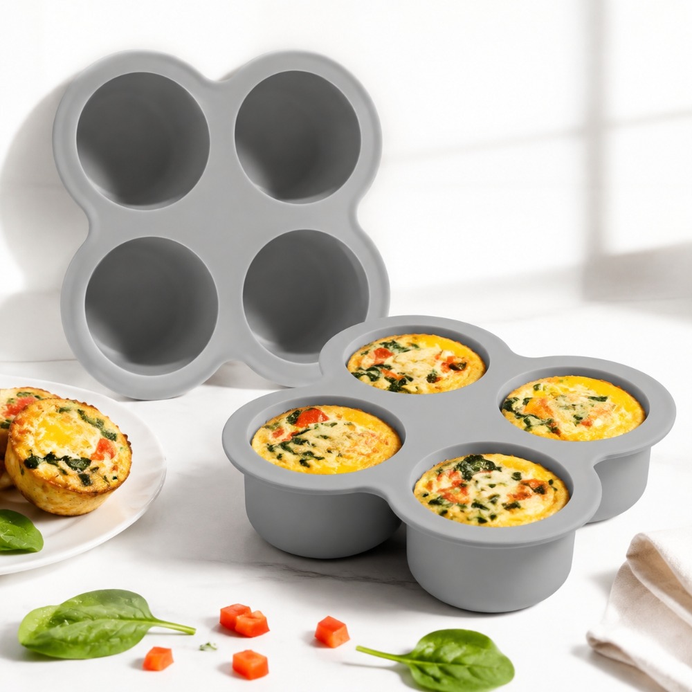 Egg Waffle Pan - 2 Stück Air Fryer Eierform 4-teiliges