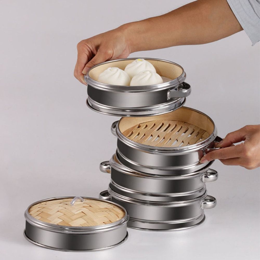 Runde Dim Sum Kochen Werkzeug  – Bao Steamer Bamboo Bewertung und Preis