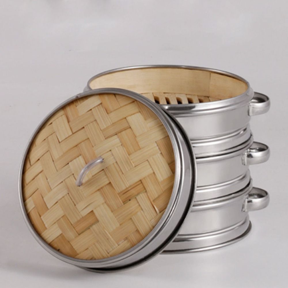 Runde Dim Sum Kochen Werkzeug  – Bao Steamer Bamboo Bewertung und Preis
