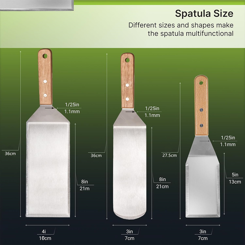 LMETJMA Metallspatel-Set aus E – Okonomiyaki Spatula Bewertung und Preis